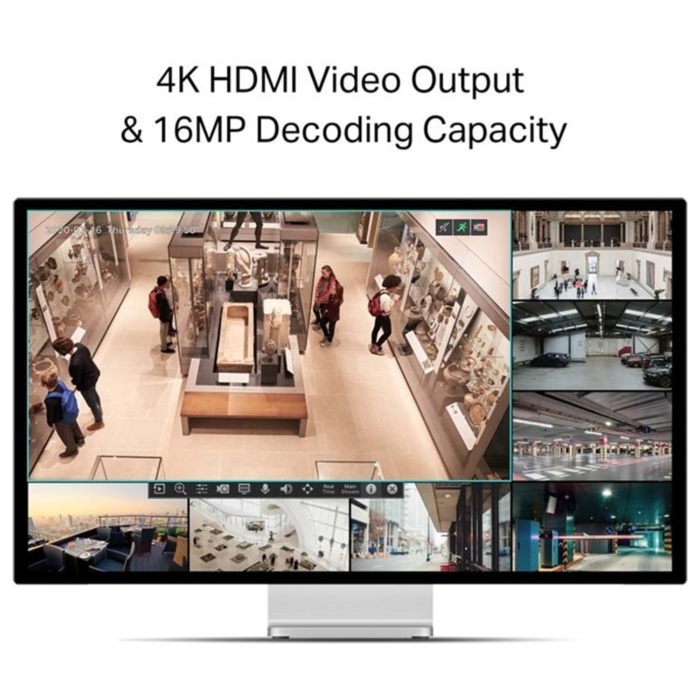 TP-LINK VIGI NVR1008H 8 KANAL 1 SATA H265+ ONVIF NVR KAYIT CİHAZI