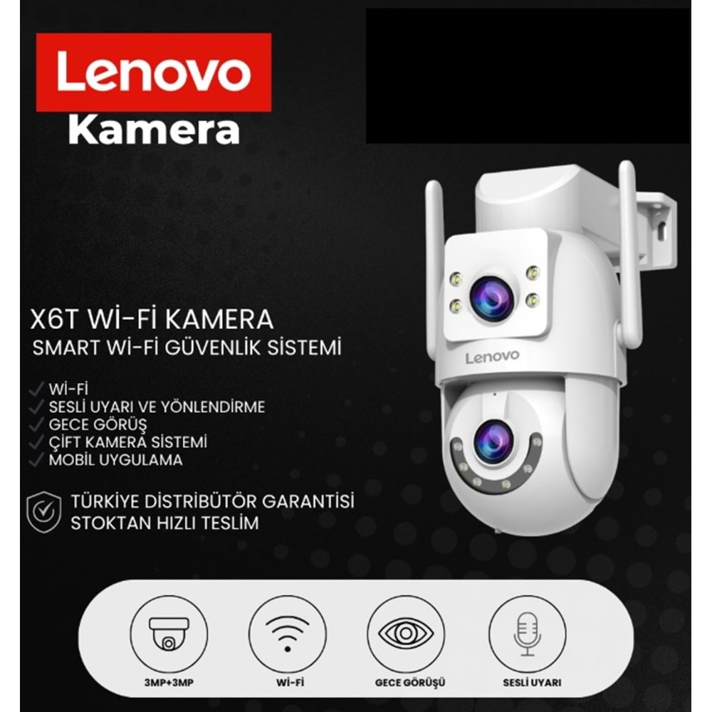 LENOVO X6T 3MP+3MP Wi-Fi Kamera Smart