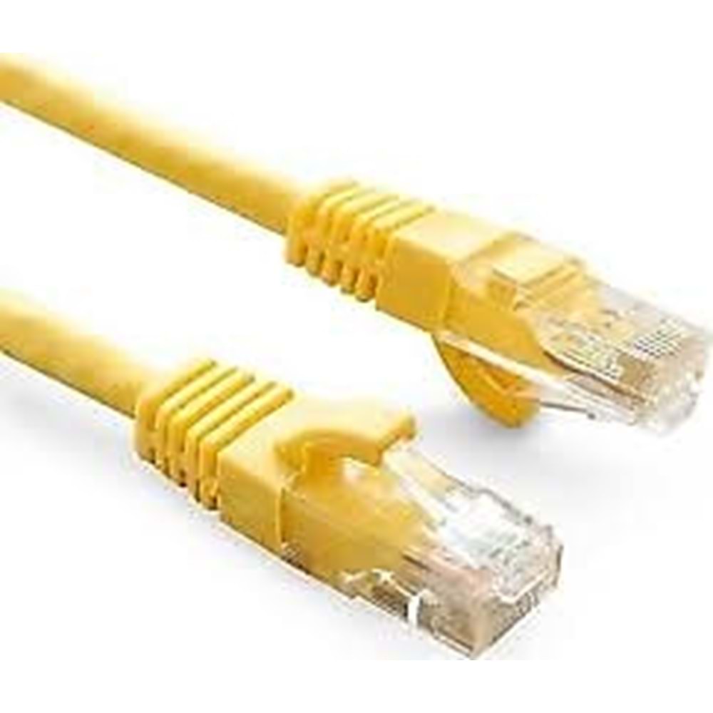 ODS 02R45R45C6UJ1Y0.5A CAT6 UTP LSZH BAKIR 0.5 Metre Sarı Patch Cord