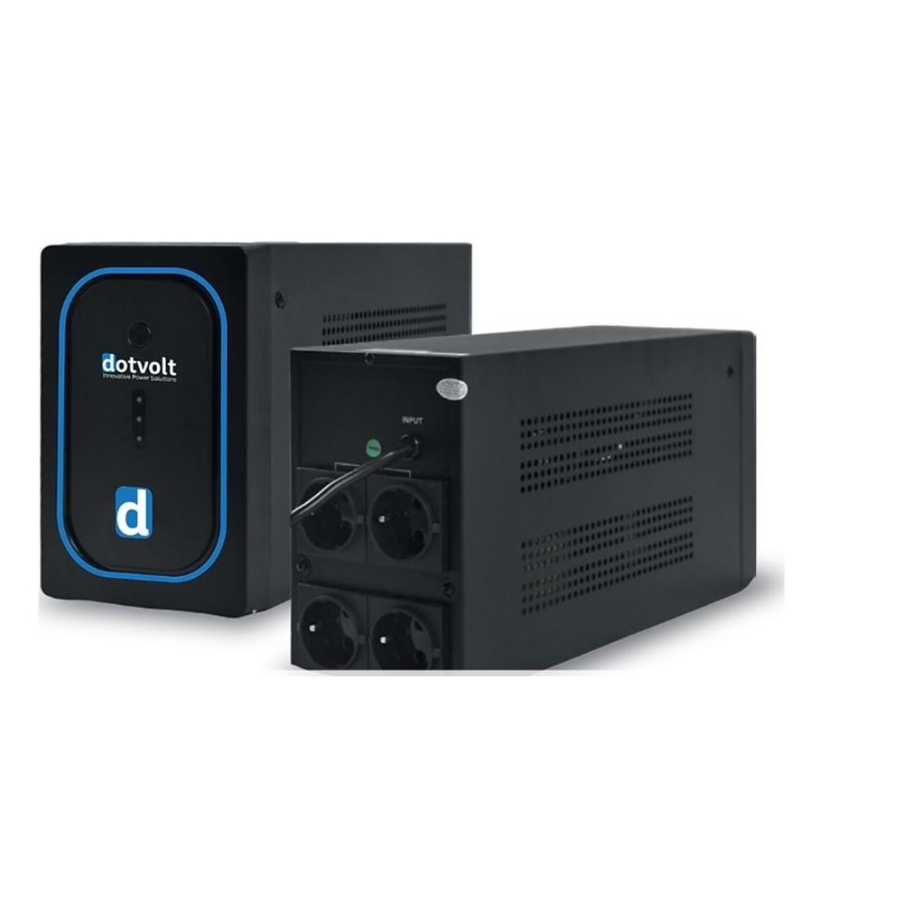 DOTVOLT LN PLUS 650 VA (1x12V 7AH Akü) Line Interactive 5/10 dk UPS