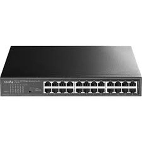 CUDY FS1024 24 Port Mbit Rackmount Yönetilemez Metal Kasa Switch