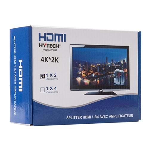 HYTECH HY-LU2 2 Port 4K*2K HDMI Splitter (Çoklayıcı)