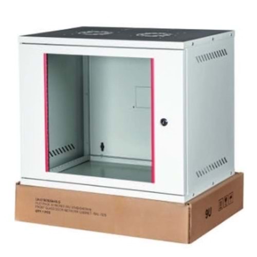 LANDE LN-STB09U5440LG 9U 54X40 Duvar Tip Boş Beyaz Kabinet ( demonte ürün )