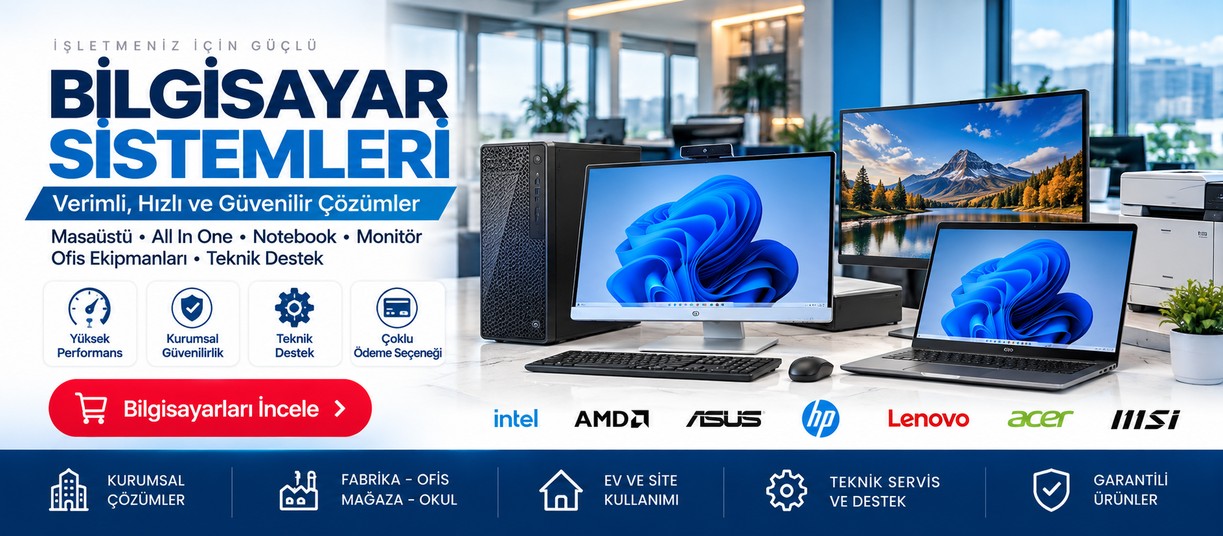 asaüstü, All in One ve notebook bilgisayar çözümleri