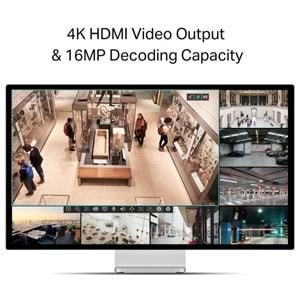 TP-LINK VIGI NVR1008H 8 KANAL 1 SATA H265+ ONVIF NVR KAYIT CİHAZI