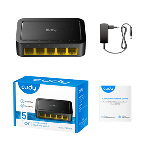 CUDY FS105D 5 port Mbit Desktop Yönetilemez Plastik Kasa Switch