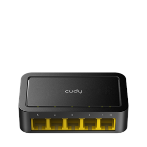 CUDY FS105D 5 port Mbit Desktop Yönetilemez Plastik Kasa Switch