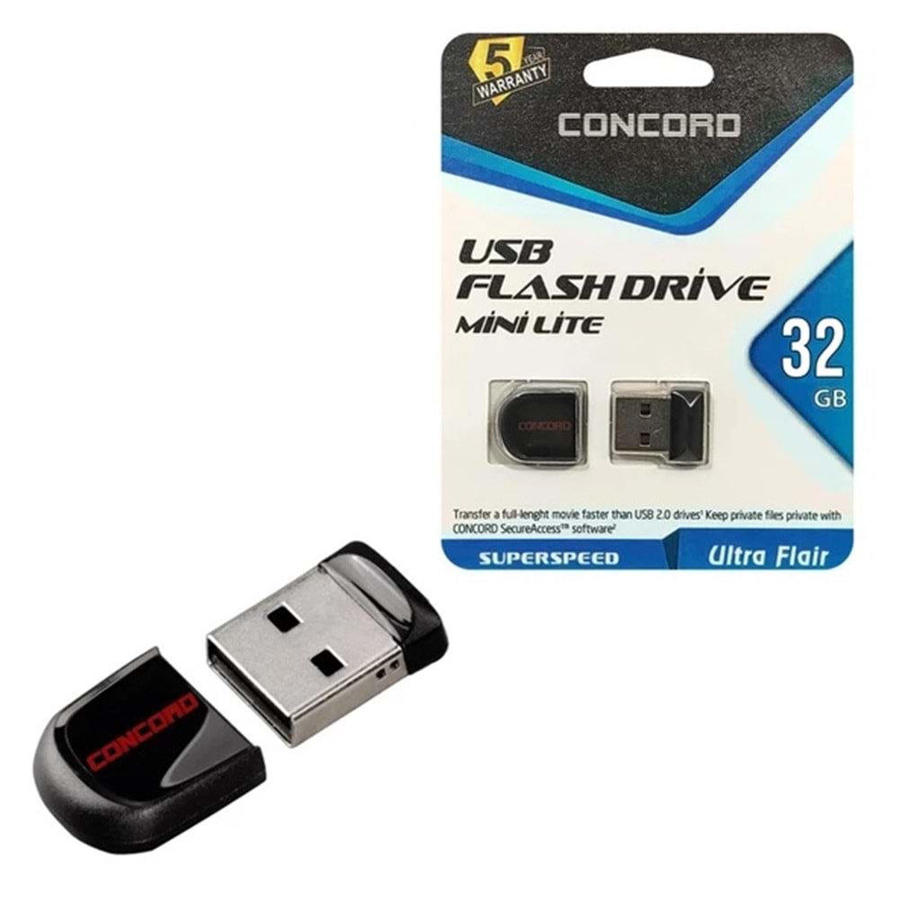 Concord C-UML32 32 GB Usb 2.0 Mini Lite Flash Bellek