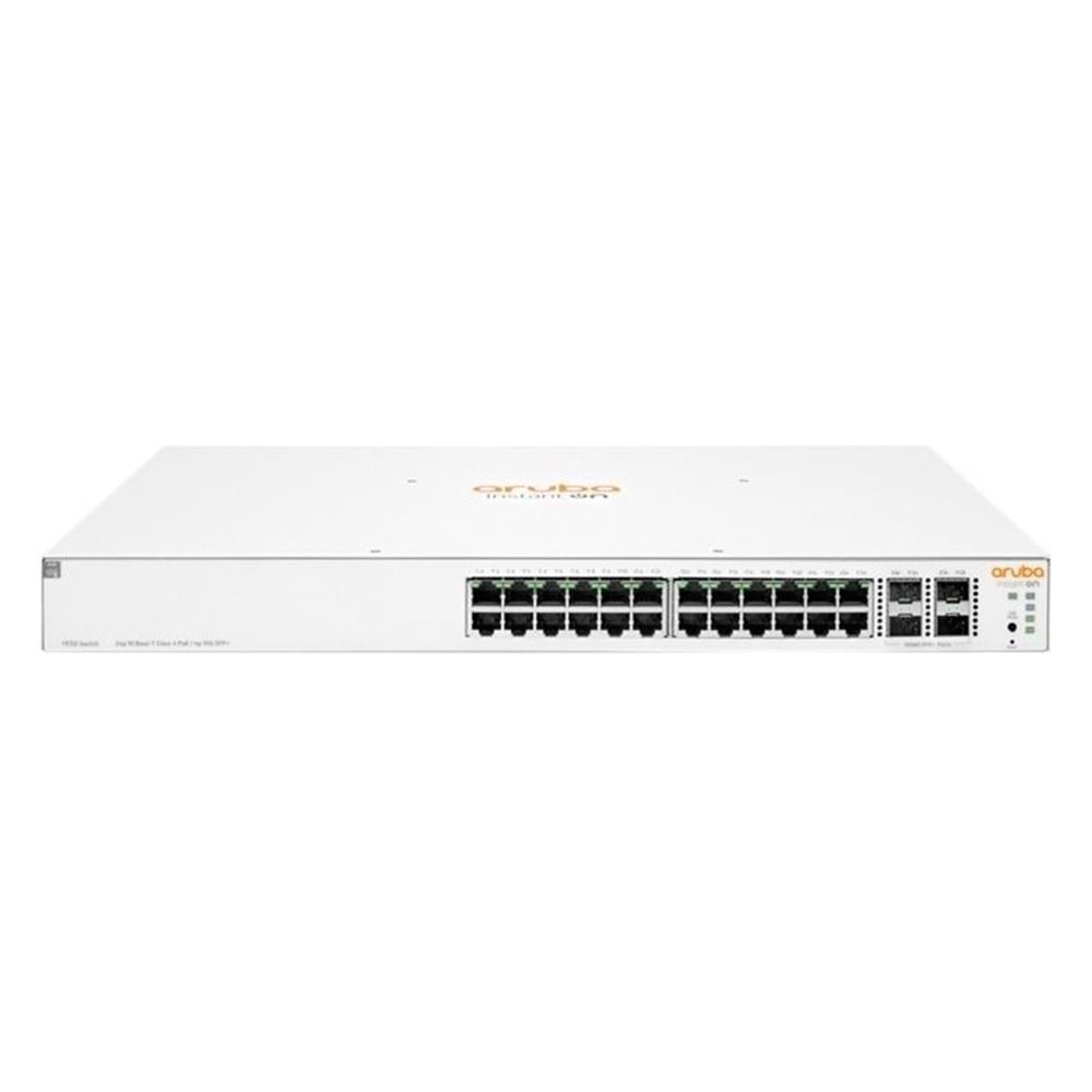 HPE ARUBA ION 1930 JL683B 24 PORT GIGABIT+4X10GB SFP+ UPLINK YÖNETİLEBİLİR 195W POE RACKMOUNT SWITCH