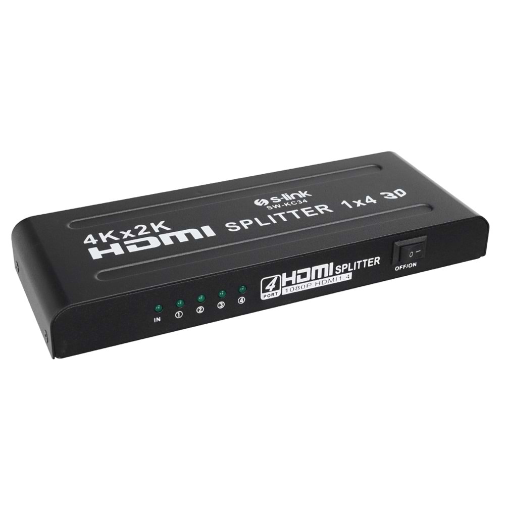 S-LINK SW-KC34 4 PORT 4K*2K HDMI SPLITTER