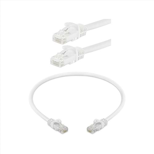 ODS 02R45R45C6UJ1W0.2A CAT6 UTP LSZH BAKIR 0.20 Metre Beyaz Patch Cord