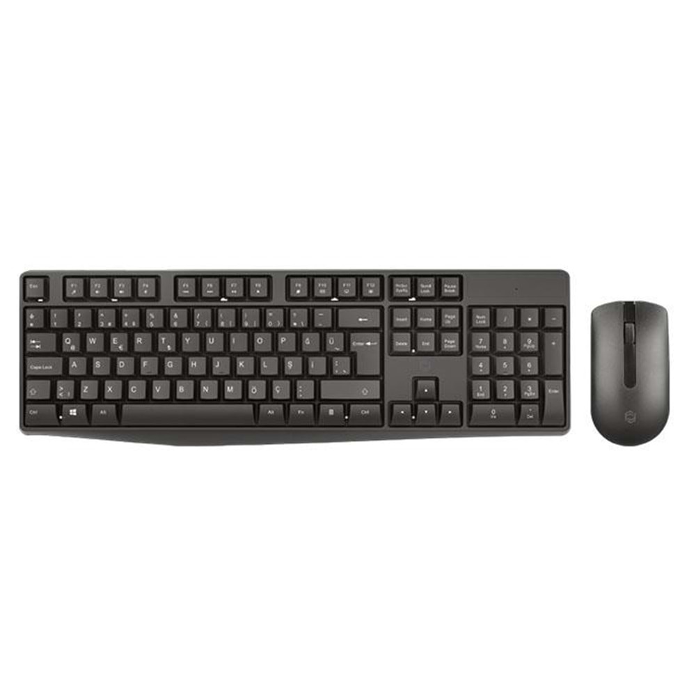 FRISBY FK-4875QU Q Türkçe Kablosuz Multimedya Siyah Klavye+ Mouse