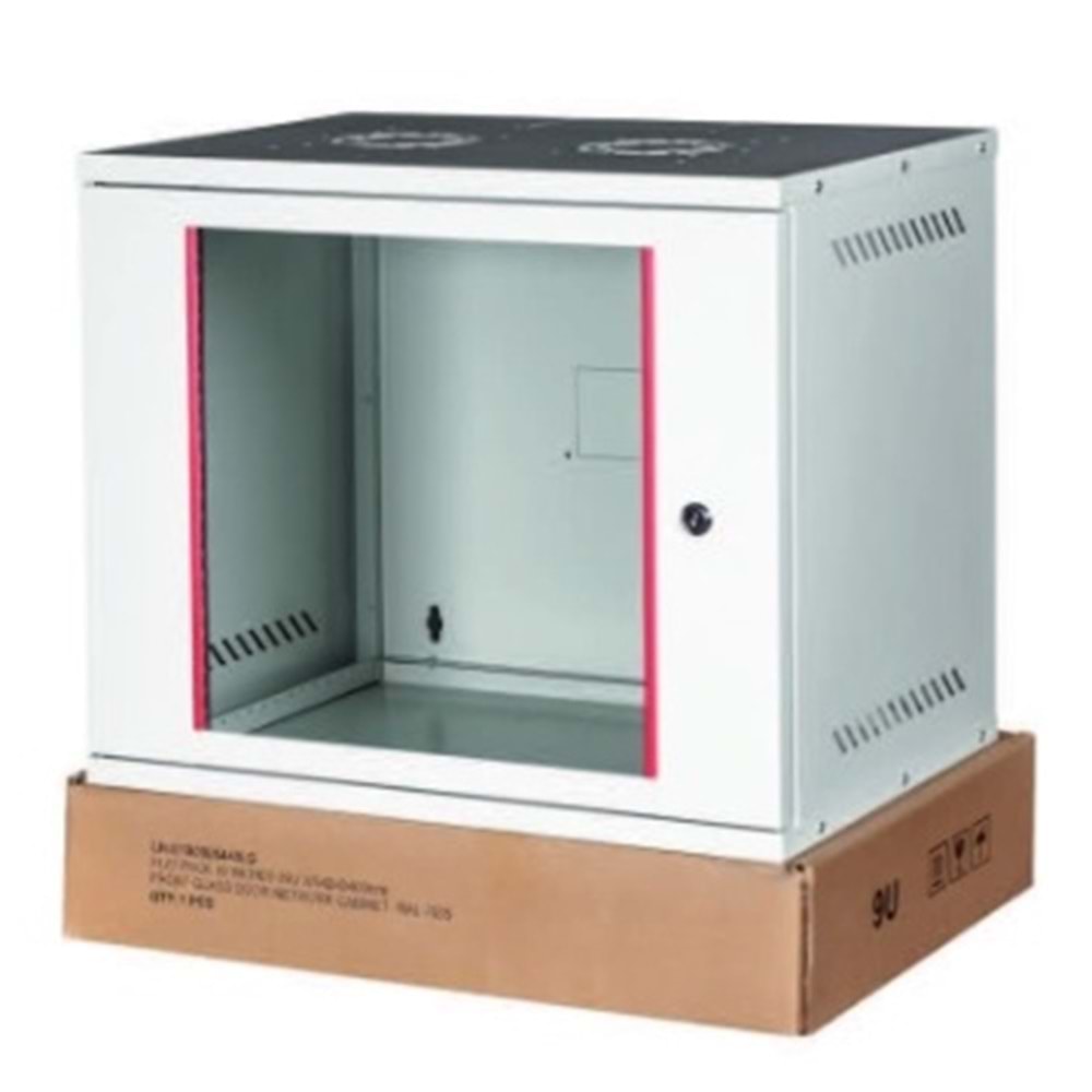 LANDE LN-STB09U5440LG 9U 54X40 Duvar Tip Boş Beyaz Kabinet ( demonte ürün )